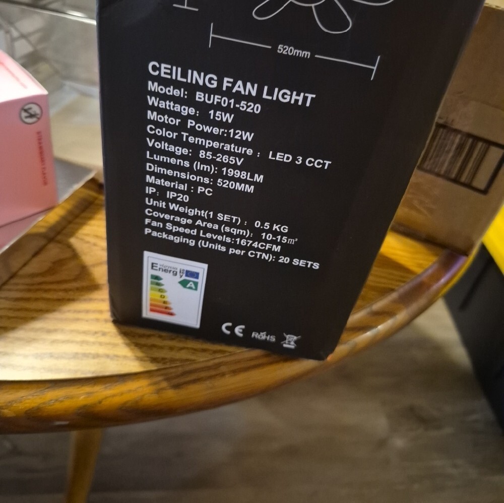 LED Bulb Fan Ceiling Light - New - Picture 5 of 6